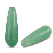 Piedras Naturales abalorios Cuarzo gota Verde