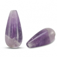 Piedras Naturales abalorios Améthyste gota Púrpura