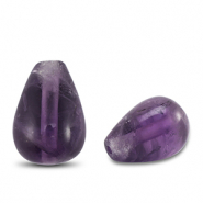 Piedras Naturales abalorios Améthyste gota Púrpura