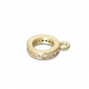 Metal TQ lat&oacute;n anillos con anilla Dorado
