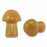 Colgantes de piedra natural cuarzo seta Beige marr&oacute;n