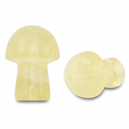 Colgantes de piedra natural calcita seta Amarillo