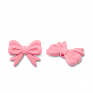 Abalorios acrílicos lazo Rosa salmón