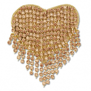 Broches coraz&oacute;n Dorado