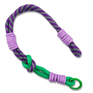 Correas de mu&ntilde;eca trendy para m&oacute;vil P&uacute;rpura-verde-lila