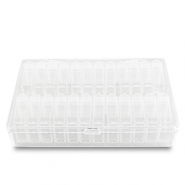 Expositor de joyer&iacute;a caja de almacenamiento 24 compartimentos Transparente