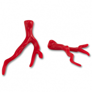 Colgantes acrílicos coral Rojo