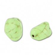 Abalorios de cerámica irregular Verde claro
