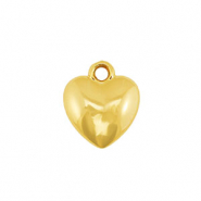 Colgantes llamativos coraz&oacute;n Dorado
