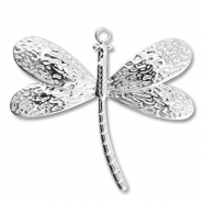 Colgantes Acero Inox libélula Plateado