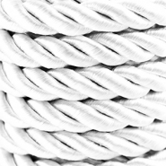 Cord&oacute;n trendy espiral 10mm Blanco