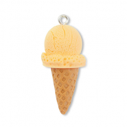 Colgantes de resina helado Amarillo-marr&oacute;n claro