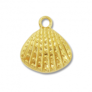 Colgantes Acero Inox conchas Dorado