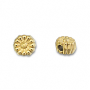 Abalorios Acero Inox flor Dorado