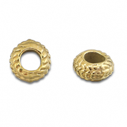 Abalorios Acero Inox separador 8mm Dorado
