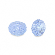 Abalorios de resina rondeles 12mm Azul