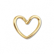 Fornituras Acero Inox entrepieza coraz&oacute;n Dorado