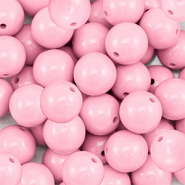 DQ Abalorios acr&iacute;licos 18 mm Rosa claro