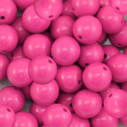 DQ Abalorios acr&iacute;licos 14 mm Rosa magenta