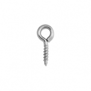 Fornituras Acero Inox perno con anilla Plateado