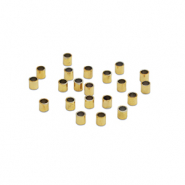 Abalorios Acero Inox tubo 3mm Dorado