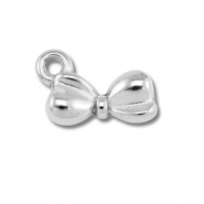 Colgantes Acero Inox lazo Plateado