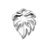 Colgantes Acero Inox hoja Plateado