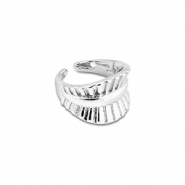 Pendientes ear cuff Acero Inox Plateado
