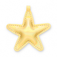 Colgantes llamativos estrella Dorado hologr&aacute;fico