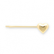 Accesorios para el pelo pasador para pelo coraz&oacute;n Dorado