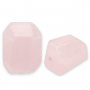 Piedras naturales abalorios Quarzo Rosa Rosa claro-blanco