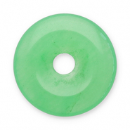 Colgantes de piedra natural &Aacute;gata dona 16mm Verde