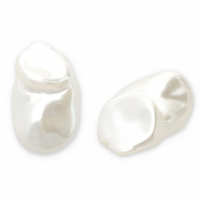Imitación de perlas de agua dulce Blanco