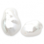 Imitación de perlas de agua dulce Blanco