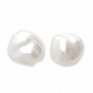 Imitación de perlas de agua dulce Blanco