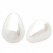 Imitación de perlas de agua dulce gota Blanco