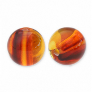 Abalorios de resina 12mm Marr&oacute;n topacio