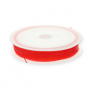 Hilo para enfilado el&aacute;stico 0.8mm Rojo