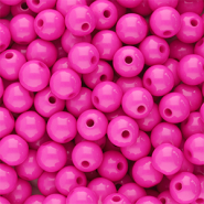 Abalorios acrílicos 8 mm brillante Rosa magenta