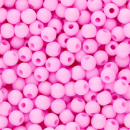 Abalorios acrílicos 4 mm brillante Rosa