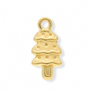 Colgantes Acero Inox árbol navideño Dorado