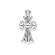 Colgantes Acero Inox cruz Plateado