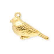 Colgantes Acero Inox pájaro Dorado