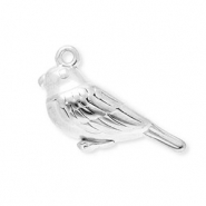 Colgantes Acero Inox pájaro Plateado