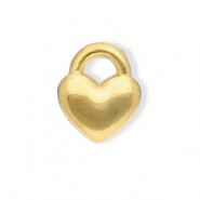 Colgantes Acero Inox corazón Dorado