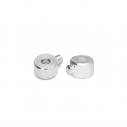 Fornituras metálicos DQ Eco-brass® chafas tubo Plateado vieja (sin níquel)