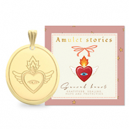BY31® Colgantes Acero Inox sagrado corazón Dorado