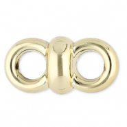 Cadena acr&iacute;lico entrepiezas Dorado