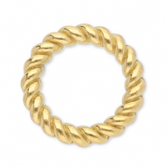 Fornituras acero inox anillo cerrado 8mm Dorado