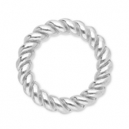 Fornituras acero inox anillo cerrado 8mm Plateado